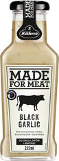 Sos made for meat black garlic