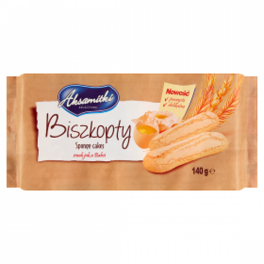 Biszkopty aksamitki podłużne