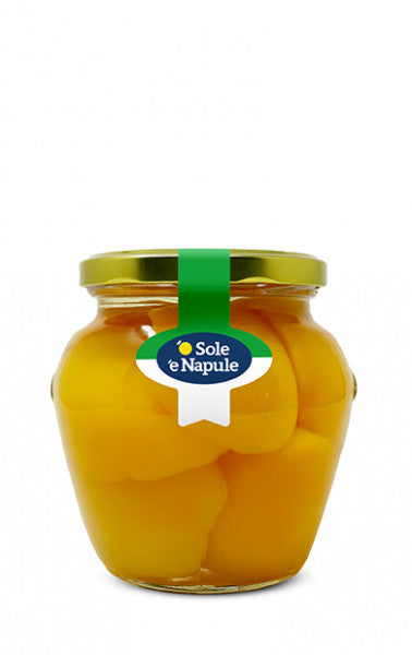 Brzoskwinie o Sole'e Napule połowki w syropie słoik